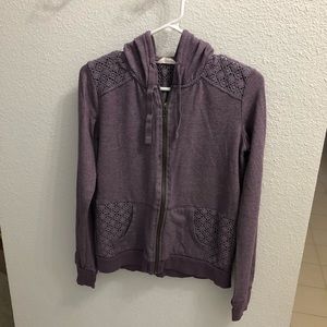 Nordstrom Sun & Shadow Lavender Zip-up Hoodie